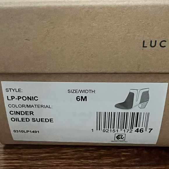 Lucky Brand Suede Ankle Booties - Picture 3 of 4